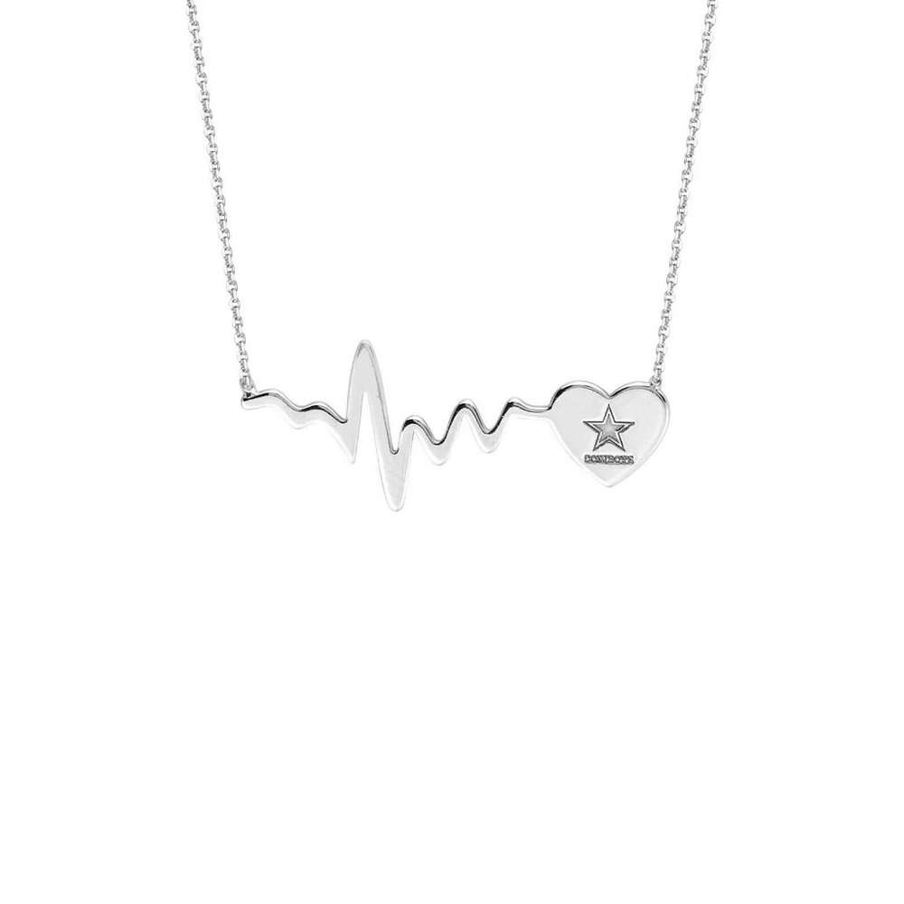 NFL Dallas Cowboys Heartbeat Necklace Licensed